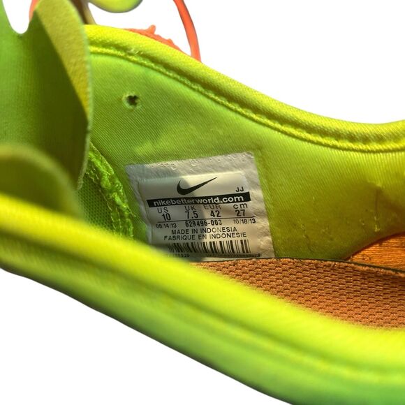 Nike Free 5.0 TR FIT 4 Running Shoes Gray Orange Yellow 629496-003 Womens Sz 10 - Picture 8 of 8